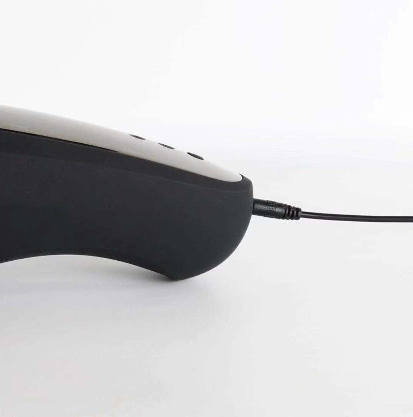 Close-up view of the charger port on the Maia Piper male masturbator, highlighting the charging connection on a clean white background. | Flirty Bay adult store Perth